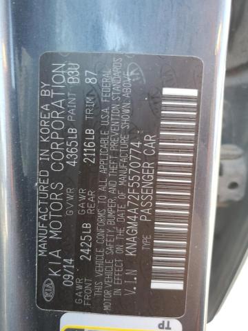 Продаж на аукціоні авто 2015 Kia Optima, vin: KNAGM4A72F5570774, номер лоту: 84941925