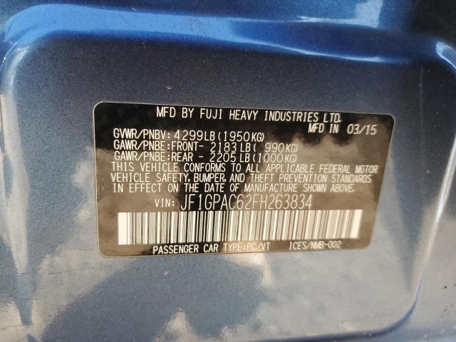 Aukcja sprzedaży 2015 Subaru Impreza Pr, vin: JF1GPAC62FH263834, numer aukcji: 90249295