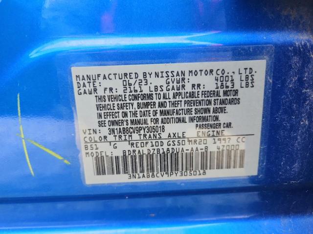 78915195 :رقم المزاد ، 3N1AB8CV9PY305018 vin ، 2023 Nissan Sentra مزاد بيع