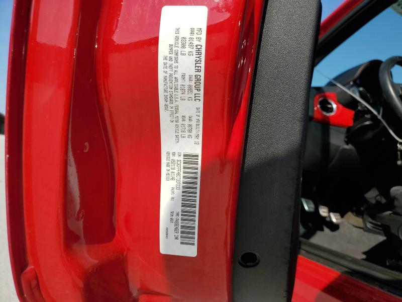 89895295 :رقم المزاد ، 3C3CFFFH8CT337233 vin ، 2012 Fiat 500 Abarth مزاد بيع