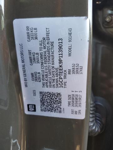2023 Chevrolet Colorado T მანქანა იყიდება აუქციონზე, vin: 1GCPTEEK9P1139013, აუქციონის ნომერი: 90549425