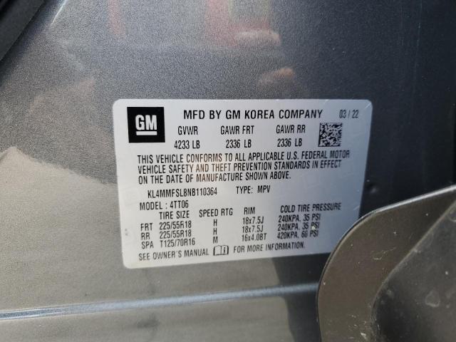 2022 Buick Encore Gx მანქანა იყიდება აუქციონზე, vin: KL4MMFSL8NB110364, აუქციონის ნომერი: 82384155