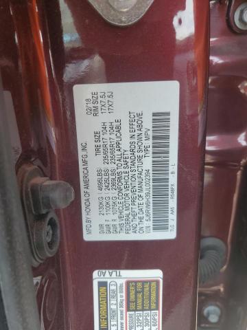 80122715 :رقم المزاد ، 5J6RW6H39JL002394 vin ، 2018 Honda Cr-v Lx مزاد بيع