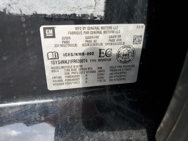 86686145 :رقم المزاد ، 1GYS4NKJ1FR639874 vin ، 2015 Cadillac Escalade P مزاد بيع
