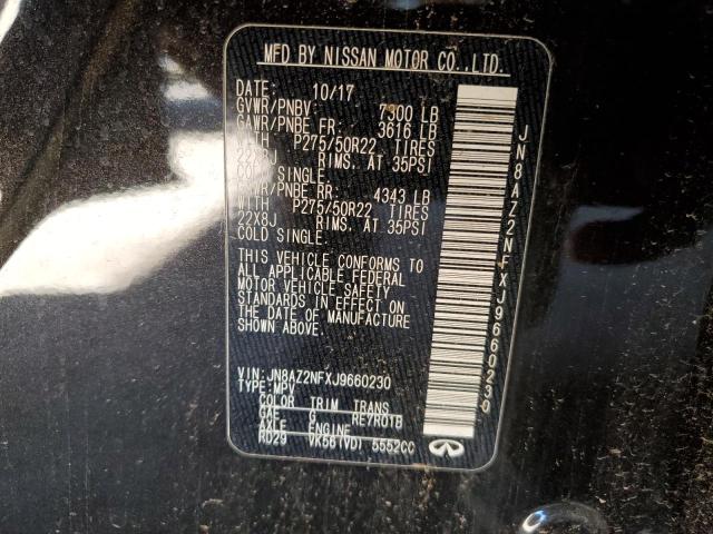 Продаж на аукціоні авто 2018 Infiniti Qx80 Base, vin: JN8AZ2NFXJ9660230, номер лоту: 87252295