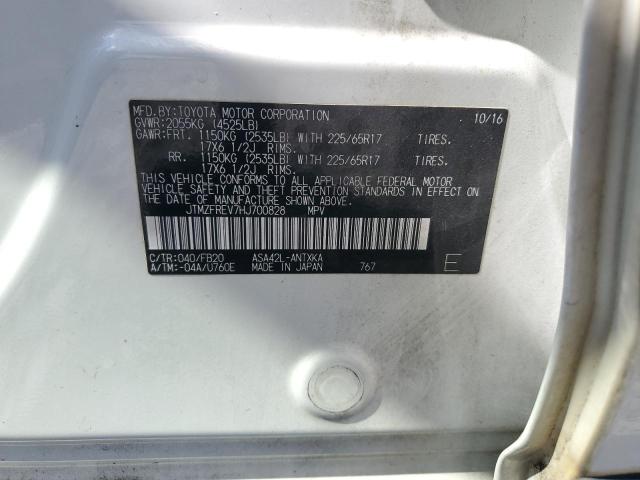 Aukcja sprzedaży 2017 Toyota Rav4 Le, vin: JTMZFREV7HJ700828, numer aukcji: 82486615