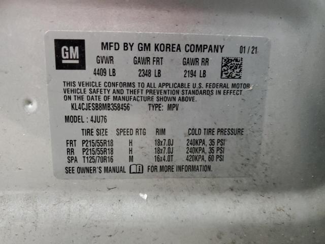 Продажа на аукционе авто 2021 Buick Encore Pre, vin: KL4CJESB8MB358456, номер лота: 86153515