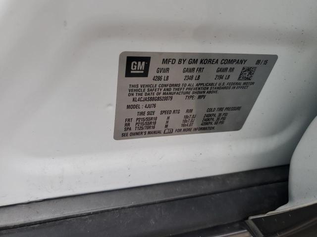 Aukcja sprzedaży 2016 Buick Encore, vin: KL4CJASB8GB520079, numer aukcji: 86317575
