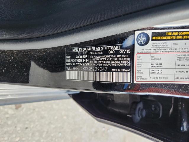 Auction sale of the 2016 Mercedes-benz E, vin: WDDHF5KB0GB239047, lot number: 86978345