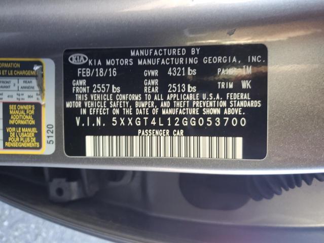 Aukcja sprzedaży 2016 Kia Optima, vin: 5XXGT4L12GG053700, numer aukcji: 82492955