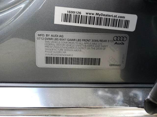 Aukcja sprzedaży 2013 Audi A8 L Quatt, vin: WAUR2AFD5DN006853, numer aukcji: 86621245