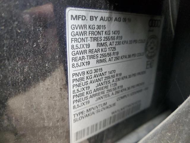 86234225 :رقم المزاد ، WA1LAAF7XKD010724 vin ، 2019 Audi Q7 Premium مزاد بيع