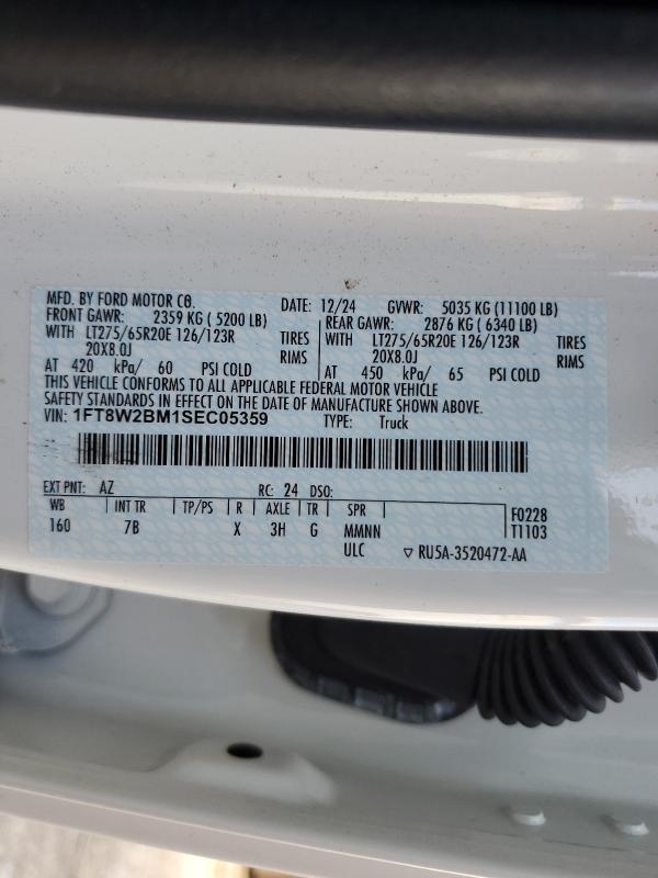 Продажа на аукционе авто 2025 Ford F250 Super Duty, vin: 1FT8W2BM1SEC05359, номер лота: 85846635