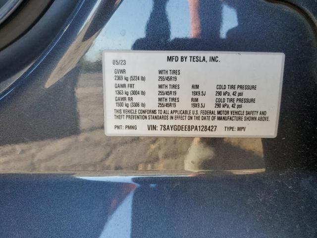 2023 Tesla Model Y მანქანა იყიდება აუქციონზე, vin: 7SAYGDEE8PA128427, აუქციონის ნომერი: 84264955