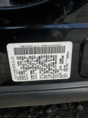 Продаж на аукціоні авто 2011 Nissan Murano Cro, vin: JN8AZ1FY1BW002292, номер лоту: 89475265
