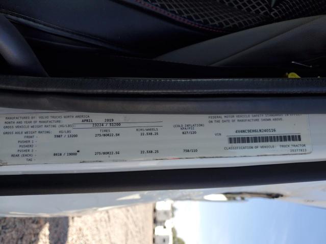 Продаж на аукціоні авто 2020 Volv Vn, vin: 4V4NC9EH6LN240116, номер лоту: 84621375