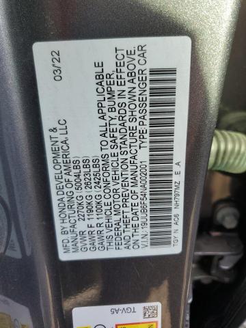 Aukcja sprzedaży 2022 Acura Tlx Tech A, vin: 19UUB6F54NA002001, numer aukcji: 90647345