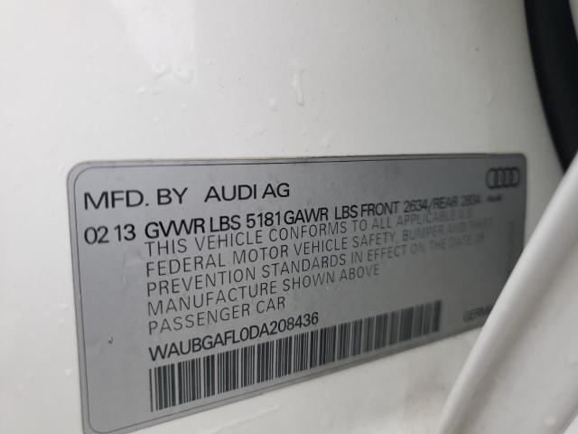 Продажа на аукционе авто 2013 Audi S4 Premium, vin: WAUBGAFL0DA208436, номер лота: 85530535