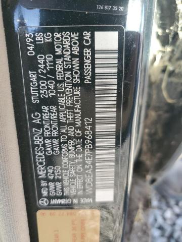 Aukcja sprzedaży 1993 Mercedes-benz 400 E, vin: WDBEA34E7PB968412, numer aukcji: 89861385