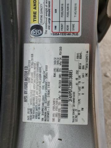 2008 Ford Fusion მანქანა იყიდება აუქციონზე, vin: 3FAHP07Z28R138885, აუქციონის ნომერი: 85355935
