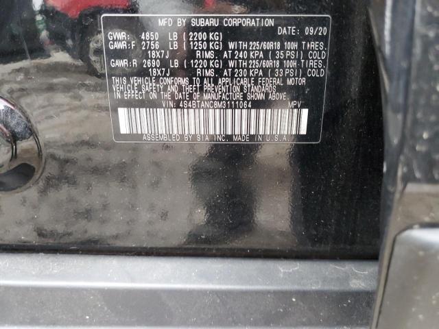85854025 :رقم المزاد ، 4S4BTANC8M3111064 vin ، 2021 Subaru Outback Li مزاد بيع