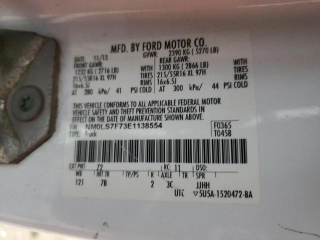 90452775 :رقم المزاد ، NM0LS7F73E1138554 vin ، 2014 Ford Transit Connect مزاد بيع