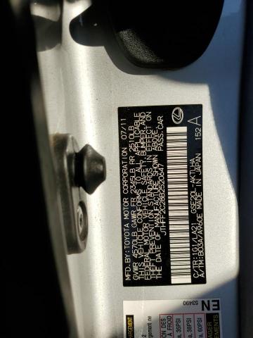 87305375 :رقم المزاد ، JTHFF2C28B2520647 vin ، 2011 Lexus Is 250 مزاد بيع