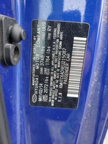 2014 Hyundai Veloster მანქანა იყიდება აუქციონზე, vin: KMHTC6AD9EU215087, აუქციონის ნომერი: 90335265