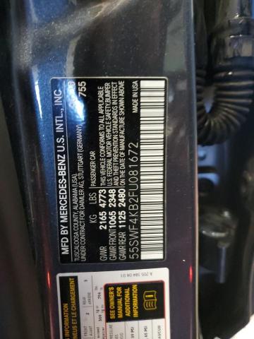 Aukcja sprzedaży 2015 Mercedes-benz C, vin: 55SWF4KB2FU081672, numer aukcji: 86662515