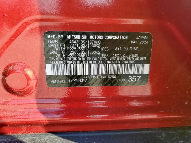 Aukcja sprzedaży 2024 Mitsubishi Outlander Sport, vin: JA4ARUAU7RU016280, numer aukcji: 85173185
