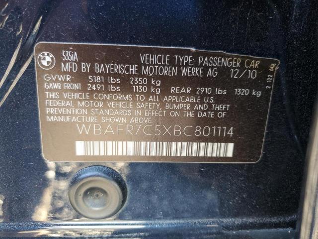90786375 :رقم المزاد ، WBAFR7C5XBC801114 vin ، 2011 Bmw 535 I مزاد بيع