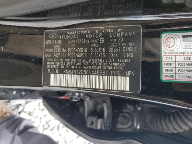 Aukcja sprzedaży 2006 Hyundai Tucson, vin: KM8JN12D86U448981, numer aukcji: 90098985