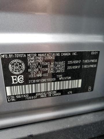 Aukcja sprzedaży 2021 Toyota Rav4, vin: 2T3B1RFV3MC195009, numer aukcji: 86896115
