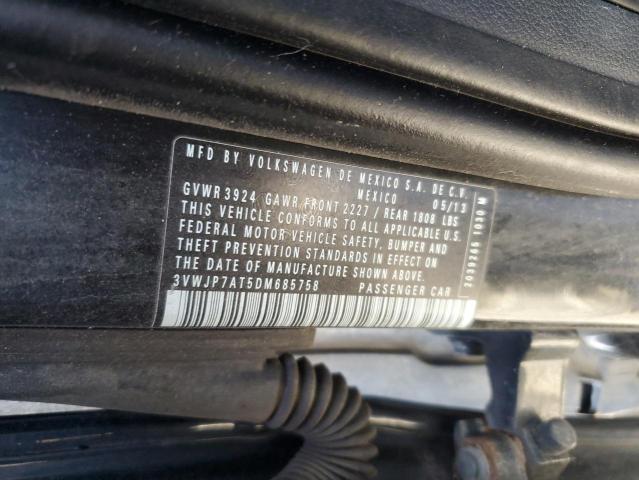 84296785 :رقم المزاد ، 3VWJP7AT5DM685758 vin ، 2013 Volkswagen Beetle مزاد بيع