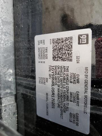 Aukcja sprzedaży 2025 Cadillac Escalade, vin: 1GYS9NRL0SR170201, numer aukcji: 83769345