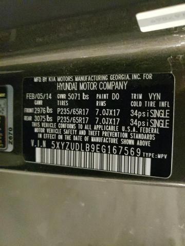 86428815 :رقم المزاد ، 5XYZUDLB9EG167569 vin ، 2014 Hyundai Santa Fe Sport مزاد بيع