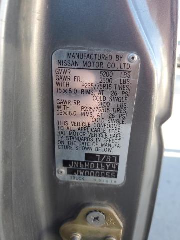 82575295 :رقم المزاد ، JN6HD16Y4JW000055 vin ، 1988 Nissan D21 مزاد بيع