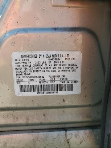 Aukcja sprzedaży 2006 Infiniti G35, vin: JNKCV51E66M516532, numer aukcji: 85142965