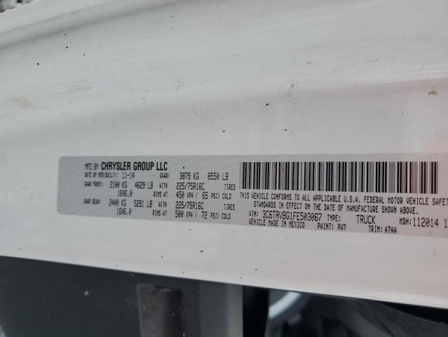 84955245 :رقم المزاد ، 3C6TRVBG1FE503067 vin ، 2015 Ram Promaster مزاد بيع