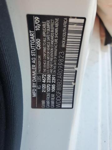 2010 Merz C 300 4matic მანქანა იყიდება აუქციონზე, vin: WDDGF8BB2AR099823, აუქციონის ნომერი: 85463115