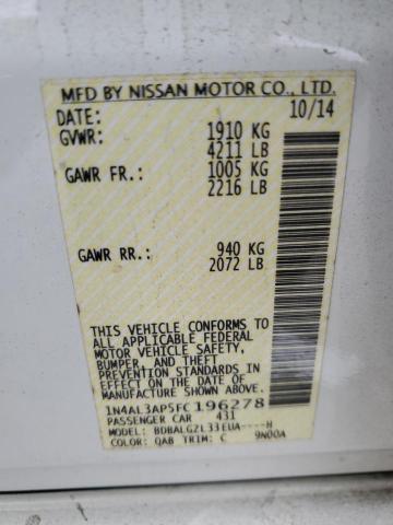 Aukcja sprzedaży 2015 Nissan Altima, vin: 1N4AL3AP5FC196278, numer aukcji: 90544175