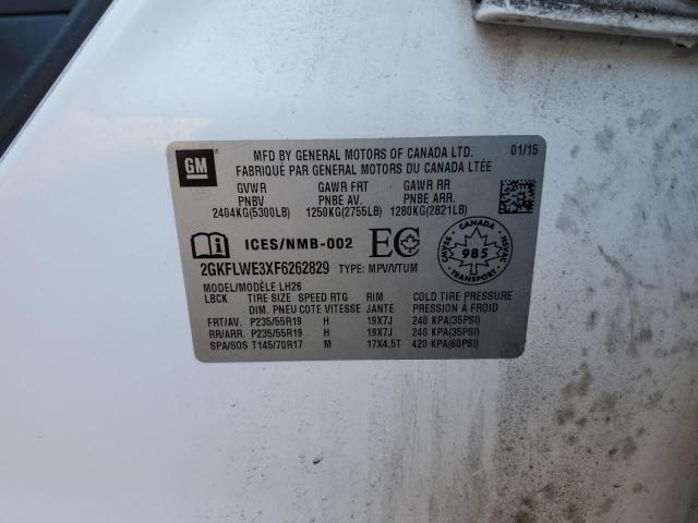 Продаж на аукціоні авто 2015 Gmc Terrain, vin: 2GKFLWE3XF6262829, номер лоту: 85163085