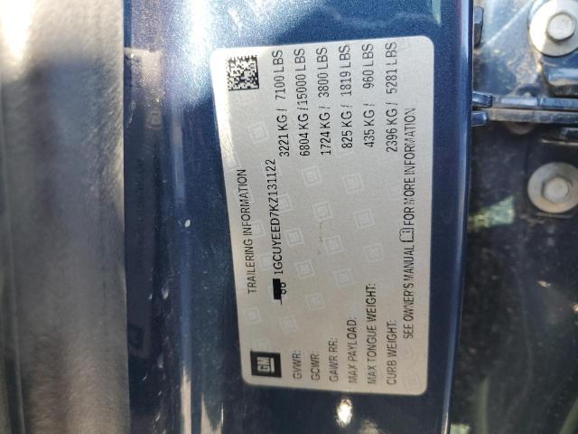 Продажа на аукционе авто 2019 Chevrolet Silverado, vin: 1GCUYEED7KZ131122, номер лота: 87062975