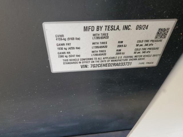 Aukcja sprzedaży 2024 Tesla Cybertruck, vin: 7G2CEHED2RA033731, numer aukcji: 84400495