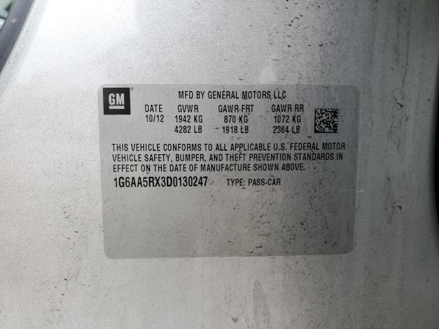 Auction sale of the 2013 Cadillac Ats, vin: 1G6AA5RX3D0130247, lot number: 85700855