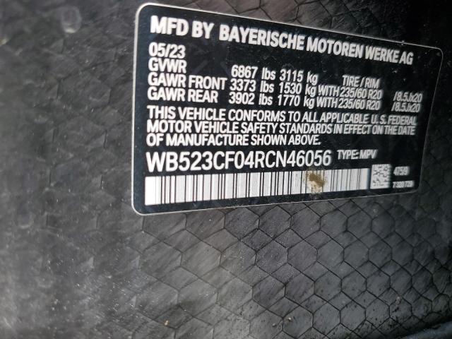 86594895 :رقم المزاد ، WB523CF04RCN46056 vin ، 2024 Bmw Ix Xdrive50 مزاد بيع