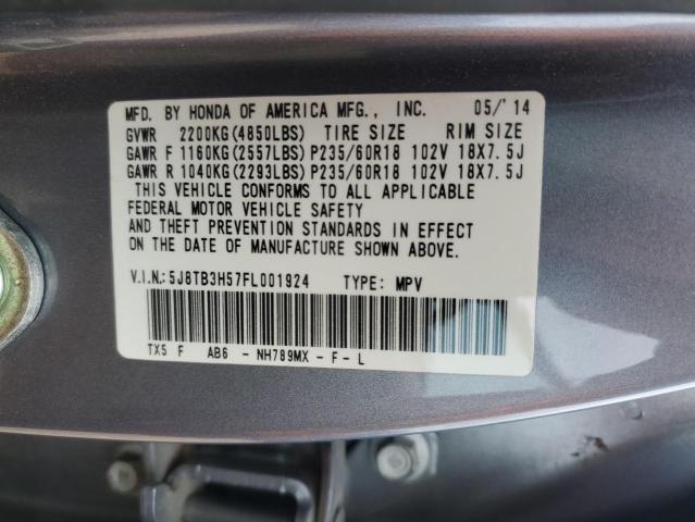 2015 Acura Rdx Techno მანქანა იყიდება აუქციონზე, vin: 5J8TB3H57FL001924, აუქციონის ნომერი: 90715315