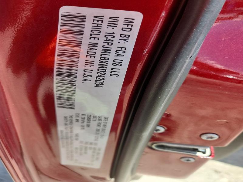 Продаж на аукціоні авто 2021 Jeep Cherokee, vin: 1C4PJMLBXMD242034, номер лоту: 71889206