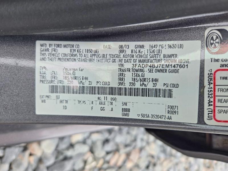 Продажа на аукционе авто 2014 Ford Fiesta, vin: 3FADP4BJ7EM147601, номер лота: 71670266