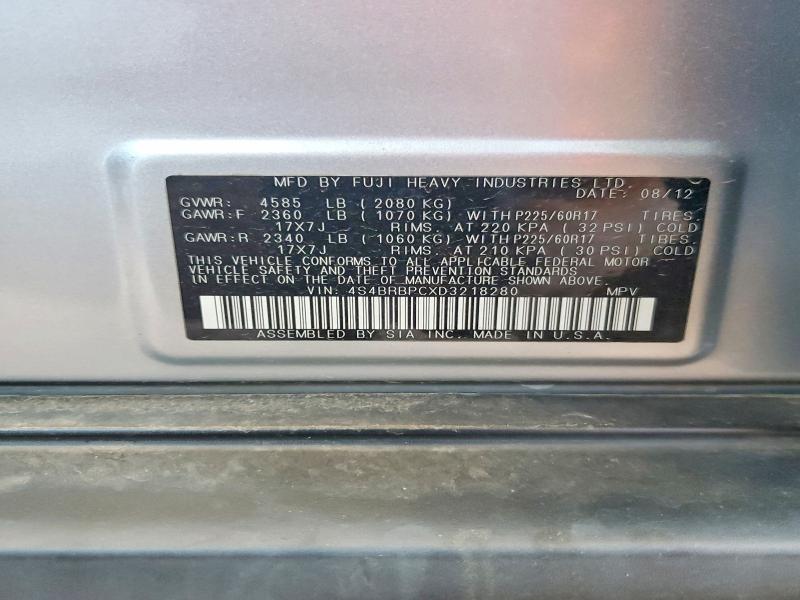 71626436 :رقم المزاد ، 4S4BRBPCXD3218280 vin ، 2013 Subaru Outback مزاد بيع